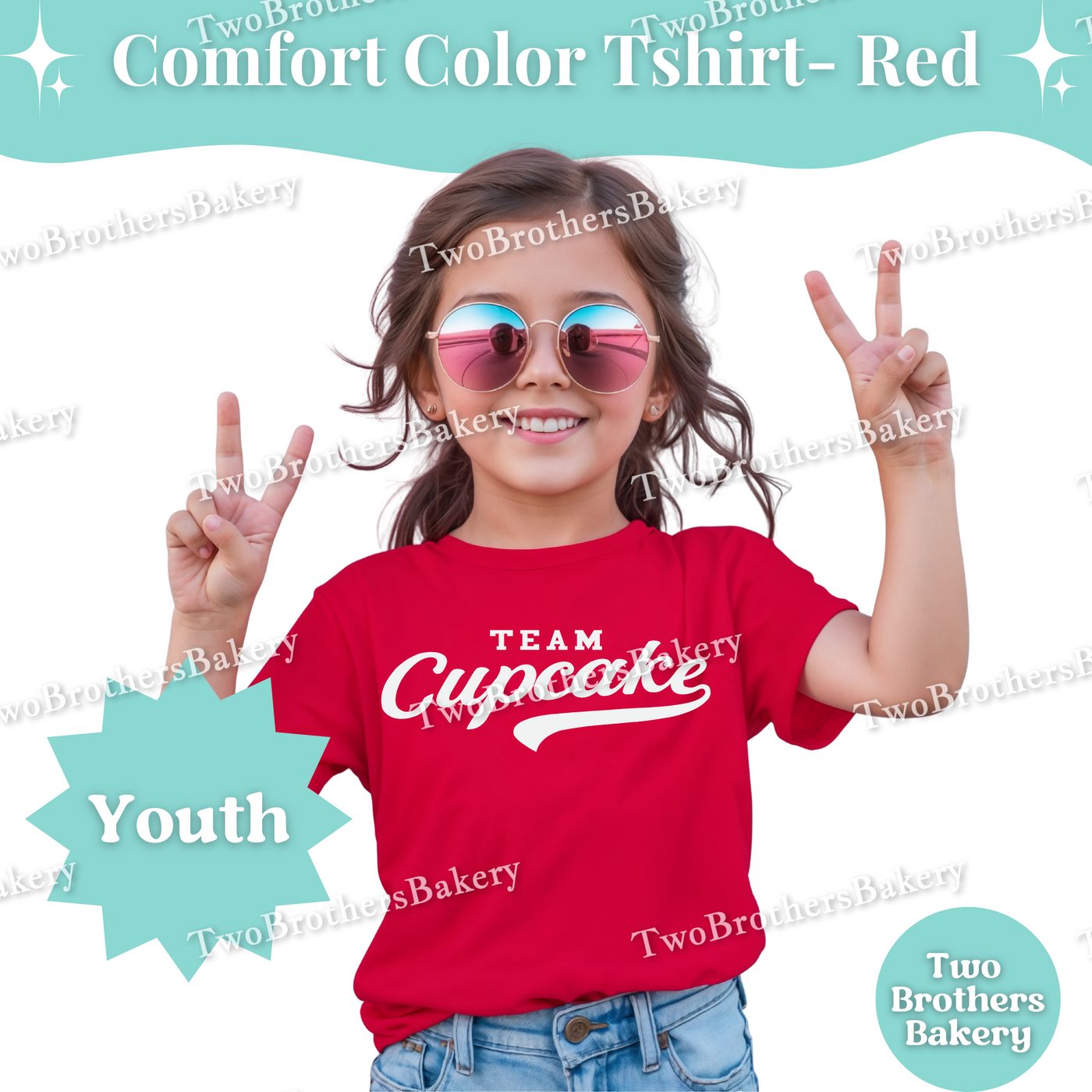 Team Cupcakes Kids, Youth Baking T-Shirt, Cupcake Lover Tee, Matching Family Baking Outfit, Little Baker, Sports Baking Tee, Kid Cupcake Tee