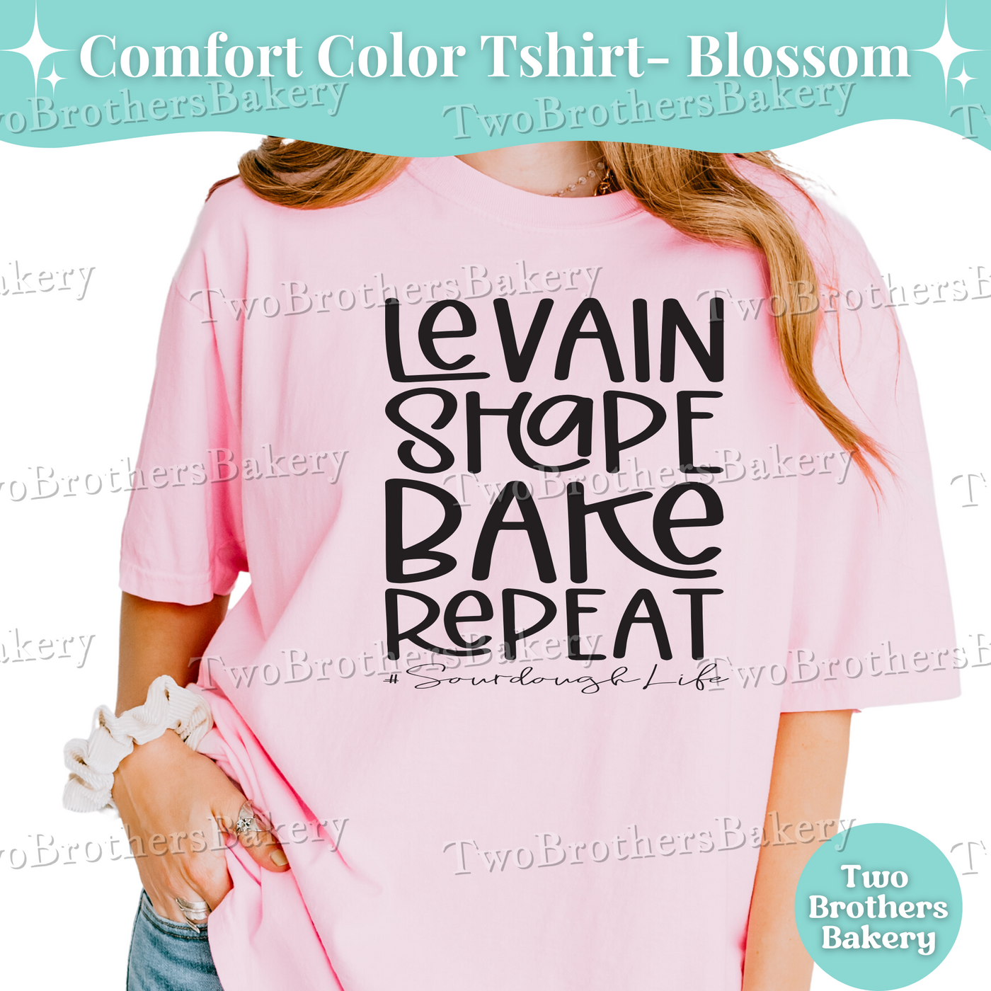 Levain Shape Bake Repeat Shirt, Sourdough Life Shirt, Cottage Baker Tee, Bread Making Shirt, Sourdough Baking Shirt, Gift For Bakers, Bread