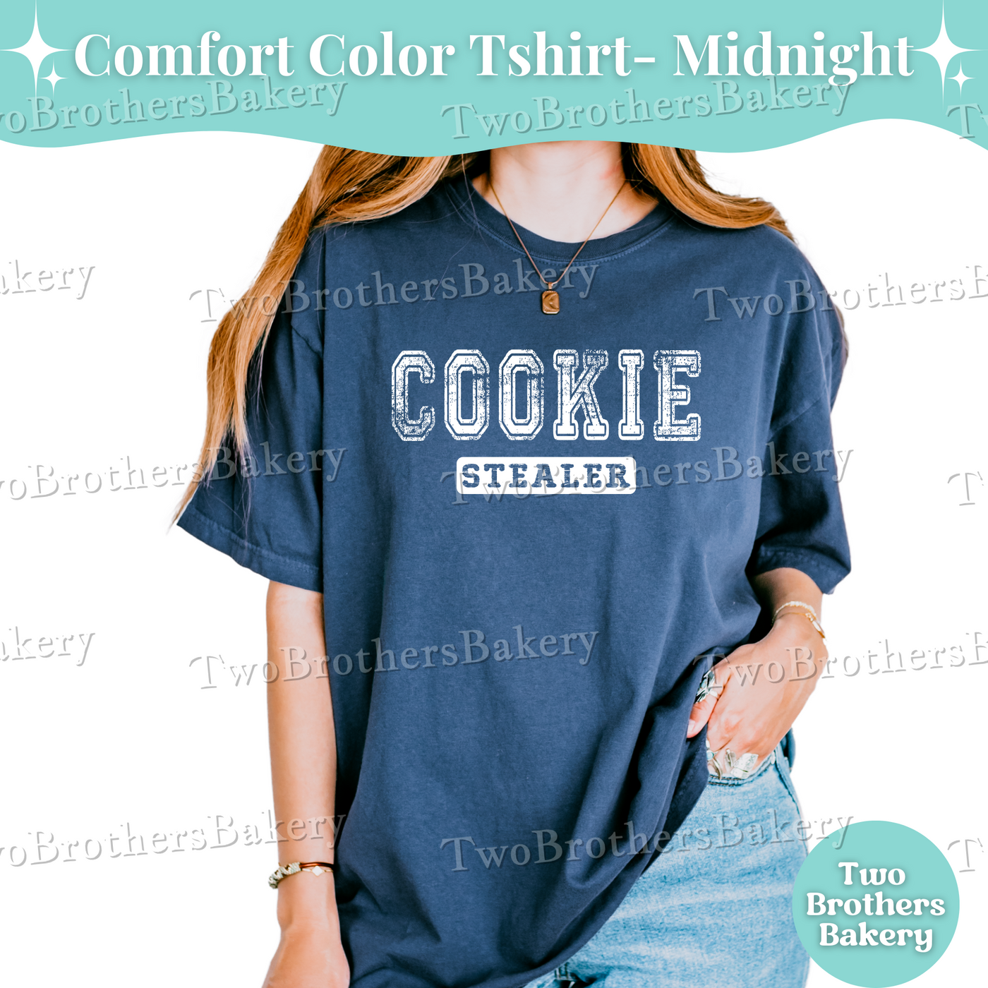 Cookie Stealer, Cookie Crew Family Matching Tee, Mommy and Me Cookie Shirts, Bakery Uniform, Varsity Baking Shirt, Matching Baking Tees