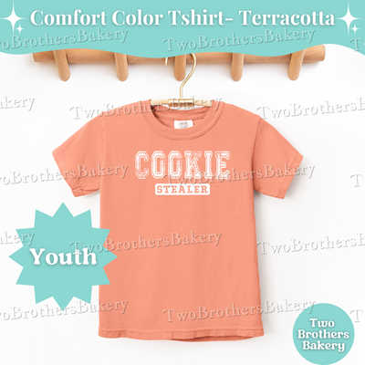 Cookie Stealer Tee, Youth Baking Tee, Cookie Themed Shirt, Matching Family Bakery Outfits, Mini Baker Gift Idea, Kid Baker, Gift for Bakers
