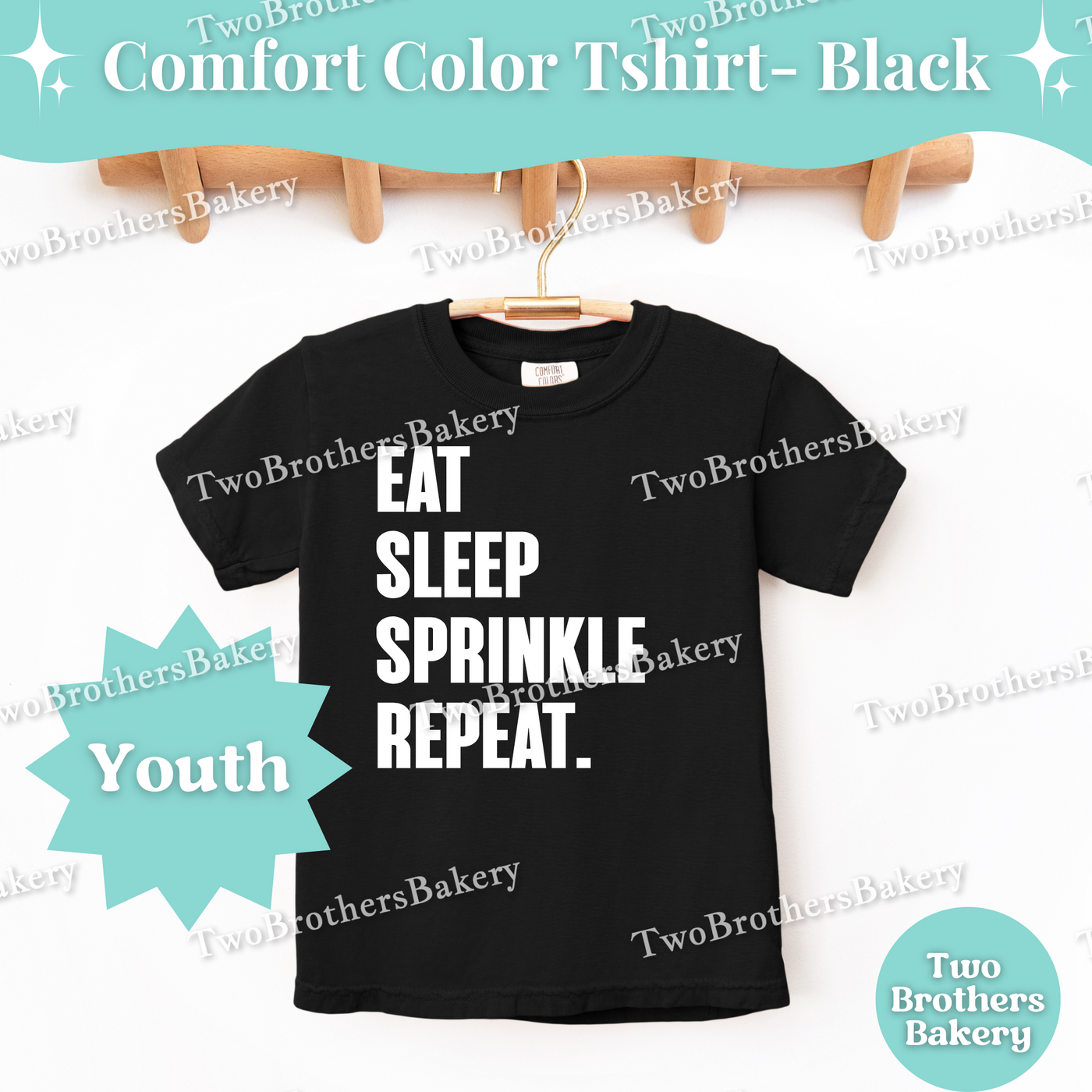 Kids Baking Shirt, Eat Sleep Sprinkle Repeat, Mini Baker Top, Baking Shirt for Kids, Mommy and Me Baking, Kid Baking Shirt, Sprinkle lover