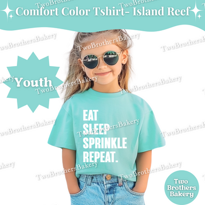 Kids Baking Shirt, Eat Sleep Sprinkle Repeat, Mini Baker Top, Baking Shirt for Kids, Mommy and Me Baking, Kid Baking Shirt, Sprinkle lover