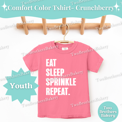 Kids Baking Shirt, Eat Sleep Sprinkle Repeat, Mini Baker Top, Baking Shirt for Kids, Mommy and Me Baking, Kid Baking Shirt, Sprinkle lover