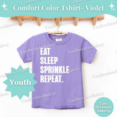 Kids Baking Shirt, Eat Sleep Sprinkle Repeat, Mini Baker Top, Baking Shirt for Kids, Mommy and Me Baking, Kid Baking Shirt, Sprinkle lover