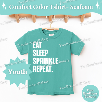 Kids Baking Shirt, Eat Sleep Sprinkle Repeat, Mini Baker Top, Baking Shirt for Kids, Mommy and Me Baking, Kid Baking Shirt, Sprinkle lover