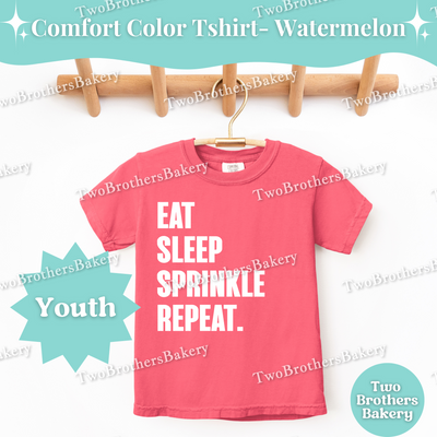 Kids Baking Shirt, Eat Sleep Sprinkle Repeat, Mini Baker Top, Baking Shirt for Kids, Mommy and Me Baking, Kid Baking Shirt, Sprinkle lover