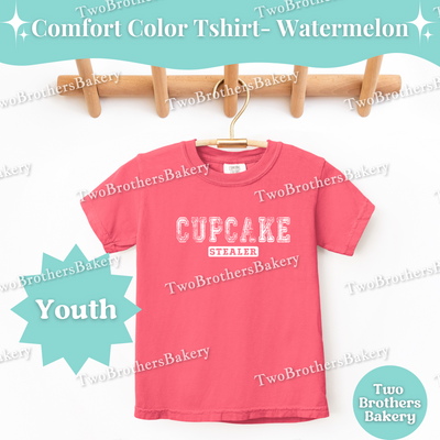 Kids Cupcake Stealer Shirt, Youth Baking Tee, Distressed Cupcake Top, Cute Matching Cupcake Tees, Family Bakery Shirt, Little Cupcake Lovers