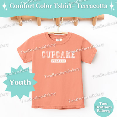 Kids Cupcake Stealer Shirt, Youth Baking Tee, Distressed Cupcake Top, Cute Matching Cupcake Tees, Family Bakery Shirt, Little Cupcake Lovers