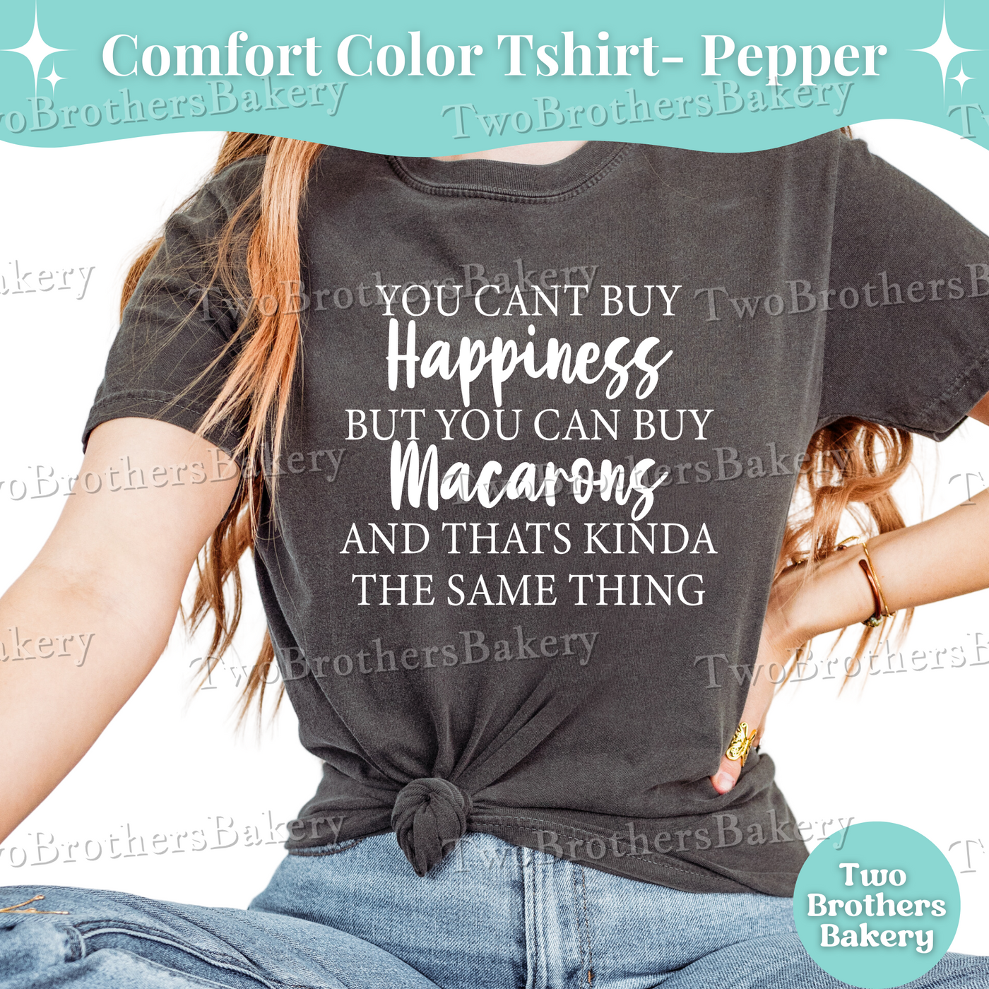 Cant Buy Happiness, Macaron Lover, Macaron Baker, Macaron tshirt, Macaron Obsessed, Gift for Bakers, Macaron Tee, Baking Humor Tshirt