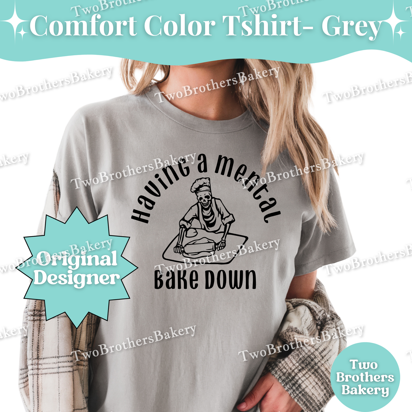 Having a Mental Bake Down Shirt, Baking Skeleton Tee, Funny Baker Shirt, Baker Anxiety Humor, Small Business Baker Shirt, Mental Health Tee
