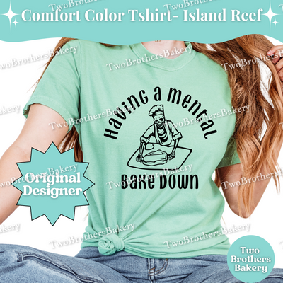Having a Mental Bake Down Shirt, Baking Skeleton Tee, Funny Baker Shirt, Baker Anxiety Humor, Small Business Baker Shirt, Mental Health Tee