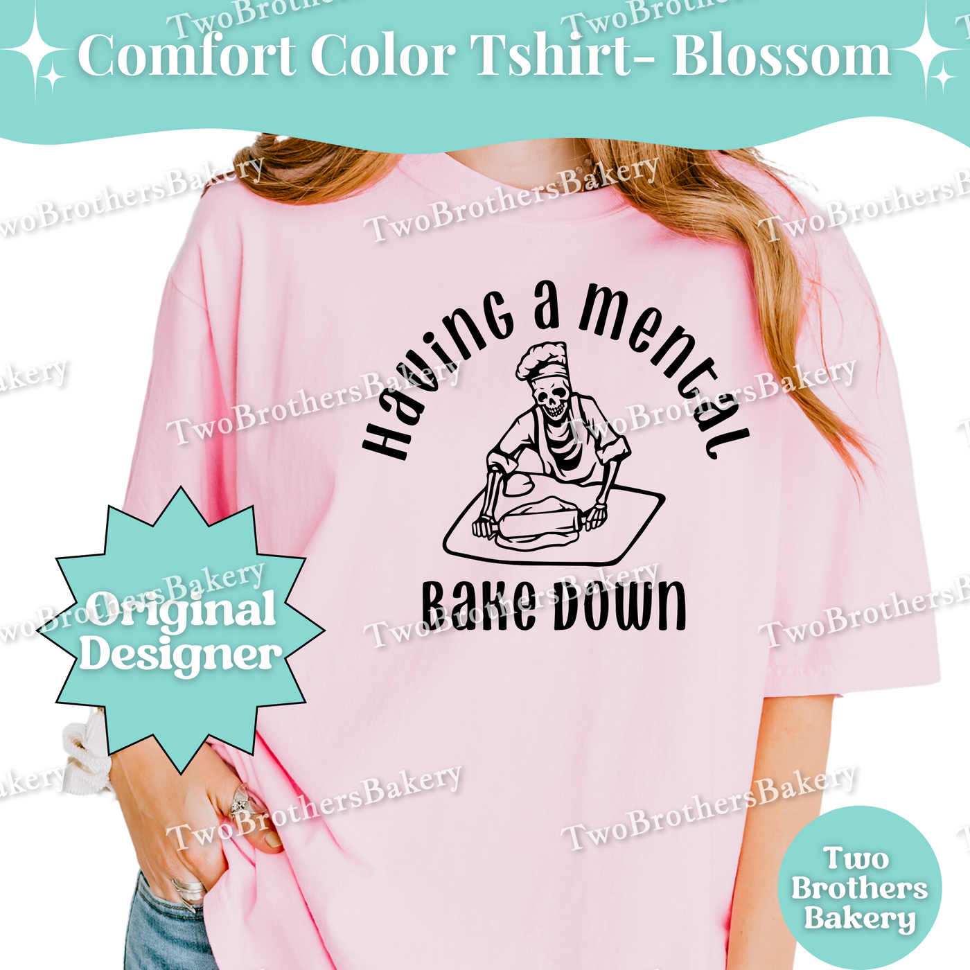 Having a Mental Bake Down Shirt, Baking Skeleton Tee, Funny Baker Shirt, Baker Anxiety Humor, Small Business Baker Shirt, Mental Health Tee