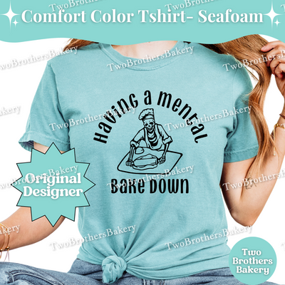 Having a Mental Bake Down Shirt, Baking Skeleton Tee, Funny Baker Shirt, Baker Anxiety Humor, Small Business Baker Shirt, Mental Health Tee