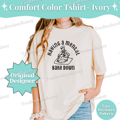 Having a Mental Bake Down Shirt, Baking Skeleton Tee, Funny Baker Shirt, Baker Anxiety Humor, Small Business Baker Shirt, Mental Health Tee