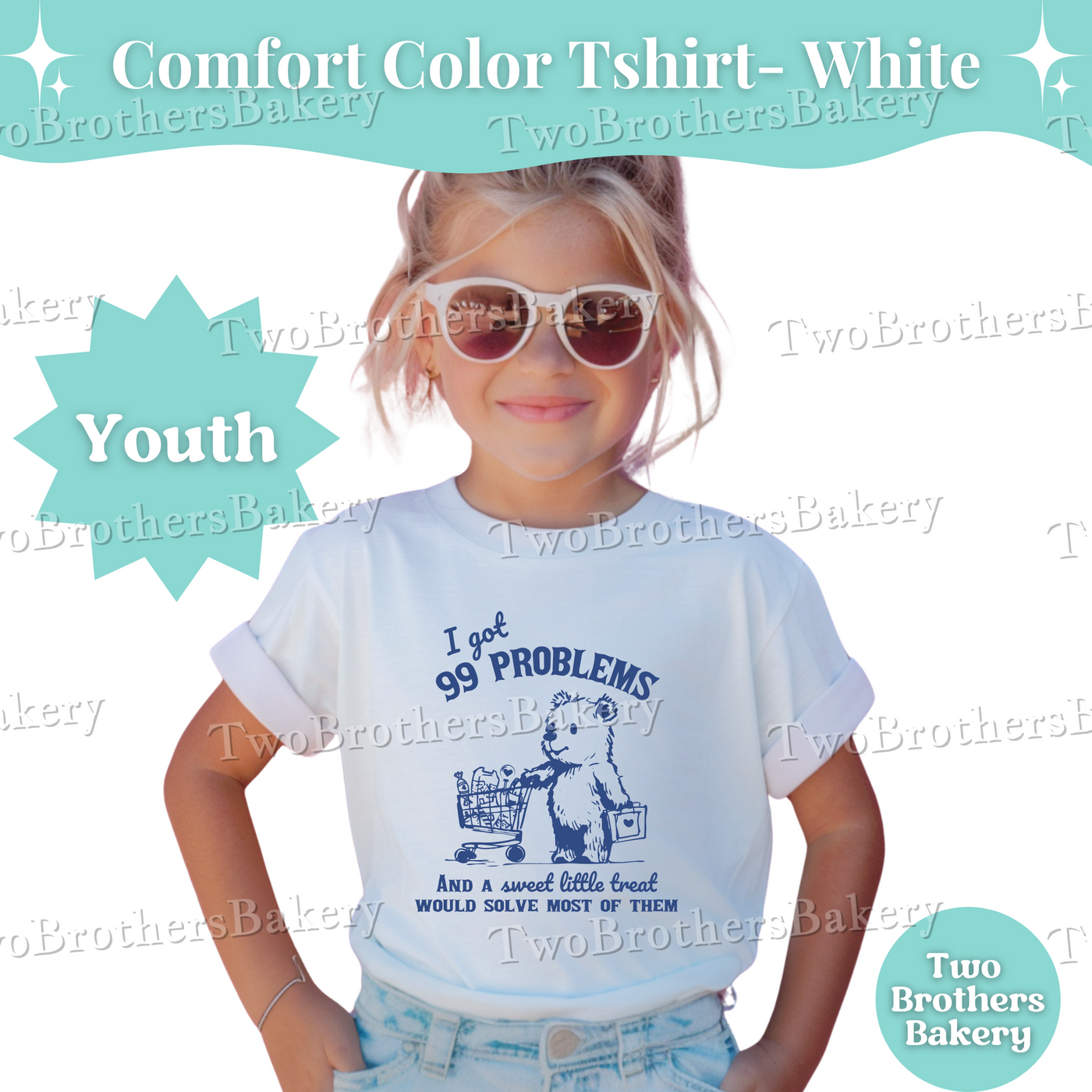 Ive Got 99 Problems Shirt, Youth Baking Tee, Cute Baker Shirt, Mini Baker Gift, Bake Sale Outfit, Mommy and Me Baking Top, Kid Baking Tee