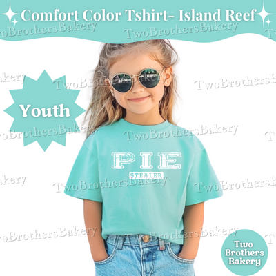 Youth Pie Stealer Shirt, Baking Kids Tee, Pie Lover Shirt, Matching Family Pie Shirts, Thanksgiving Pie T-Shirt, Mommy and Me Baking Tees