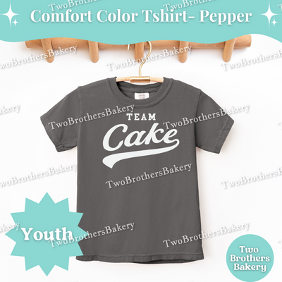 Team Cake, Youth Baking T-Shirt, Cake Lover Tee, Matching Family Baking Outfit, Little Baker Gift, Sports Baking Tee, Kid Cake Baker