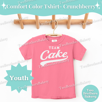 Team Cake, Youth Baking T-Shirt, Cake Lover Tee, Matching Family Baking Outfit, Little Baker Gift, Sports Baking Tee, Kid Cake Baker