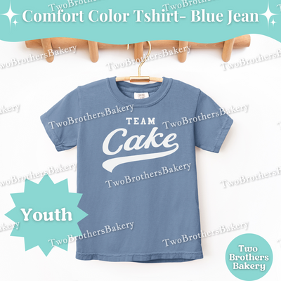 Team Cake, Youth Baking T-Shirt, Cake Lover Tee, Matching Family Baking Outfit, Little Baker Gift, Sports Baking Tee, Kid Cake Baker