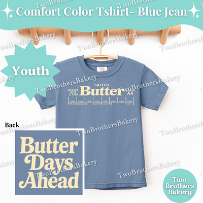 Kids Butter Baking Shirt, Funny Retro Baking T-Shirt, Butter Days Ahead, Cute Matching Baking Shirts, Baking Crew Tees, Mommy and Me Butter