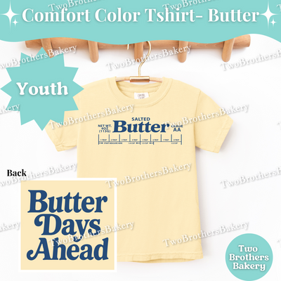 Kids Butter Baking Shirt, Funny Retro Baking T-Shirt, Butter Days Ahead, Cute Matching Baking Shirts, Baking Crew Tees, Mommy and Me Butter