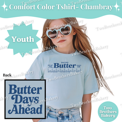 Kids Butter Baking Shirt, Funny Retro Baking T-Shirt, Butter Days Ahead, Cute Matching Baking Shirts, Baking Crew Tees, Mommy and Me Butter