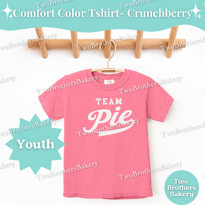 Team Pie Kids, Youth Baking T-Shirt, Pie Lover Tee, Matching Family Baking Outfit, Little Baker Gift, Sports Baking Tee, Kids Pie Lover Tee