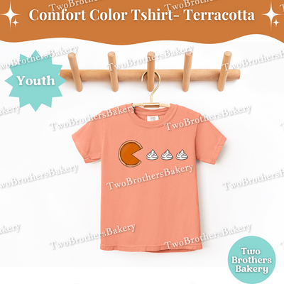 Kids Pac Man Pie Shirt, Thanksgiving Baking Tee, Fall Lover Top, Matching Family Baking Outfits, Pie Helper Shirt, Pie Baker Tee, Mini Baker