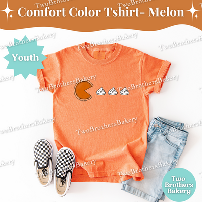 Kids Pac Man Pie Shirt, Thanksgiving Baking Tee, Fall Lover Top, Matching Family Baking Outfits, Pie Helper Shirt, Pie Baker Tee, Mini Baker