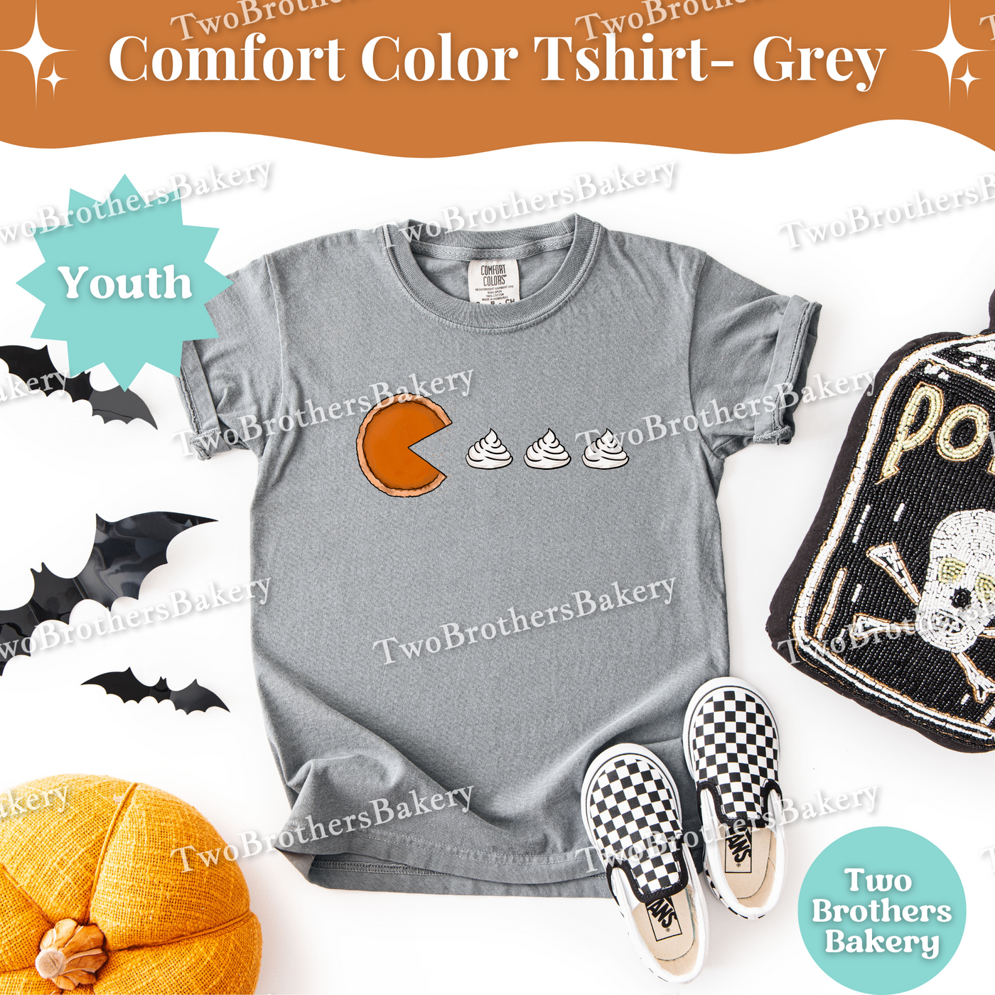 Kids Pac Man Pie Shirt, Thanksgiving Baking Tee, Fall Lover Top, Matching Family Baking Outfits, Pie Helper Shirt, Pie Baker Tee, Mini Baker