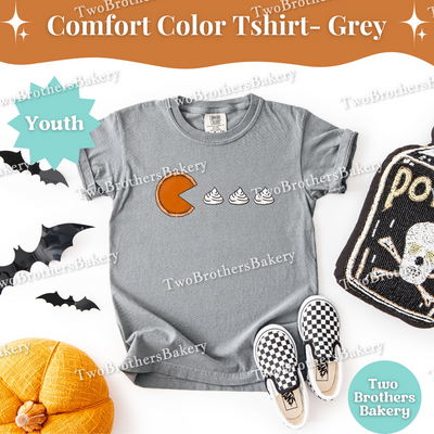 Kids Pac Man Pie Shirt, Thanksgiving Baking Tee, Fall Lover Top, Matching Family Baking Outfits, Pie Helper Shirt, Pie Baker Tee, Mini Baker