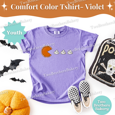 Kids Pac Man Pie Shirt, Thanksgiving Baking Tee, Fall Lover Top, Matching Family Baking Outfits, Pie Helper Shirt, Pie Baker Tee, Mini Baker