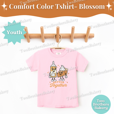 Better Together, Thanksgiving Baking Shirt, Pumpkin Pie Whipped Cream Fall Tee, Family Matching Fall Baking Tee, Kids Pie Lover Tee, Pie Tee