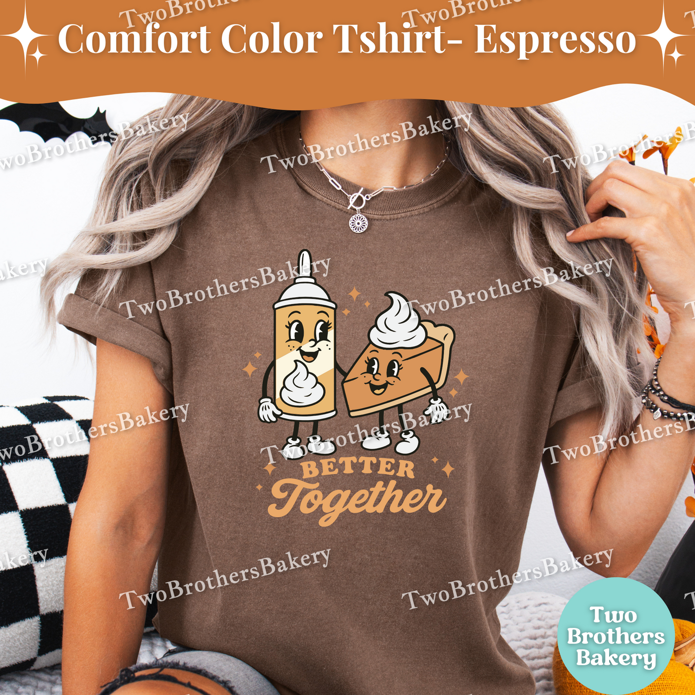 Better Together Tee, Thanksgiving Baking Shirt, Pumpkin Pie Whipped Cream, Fall Baking Tee, Retro Thanksgiving Pie Tee, Family Matching Pie