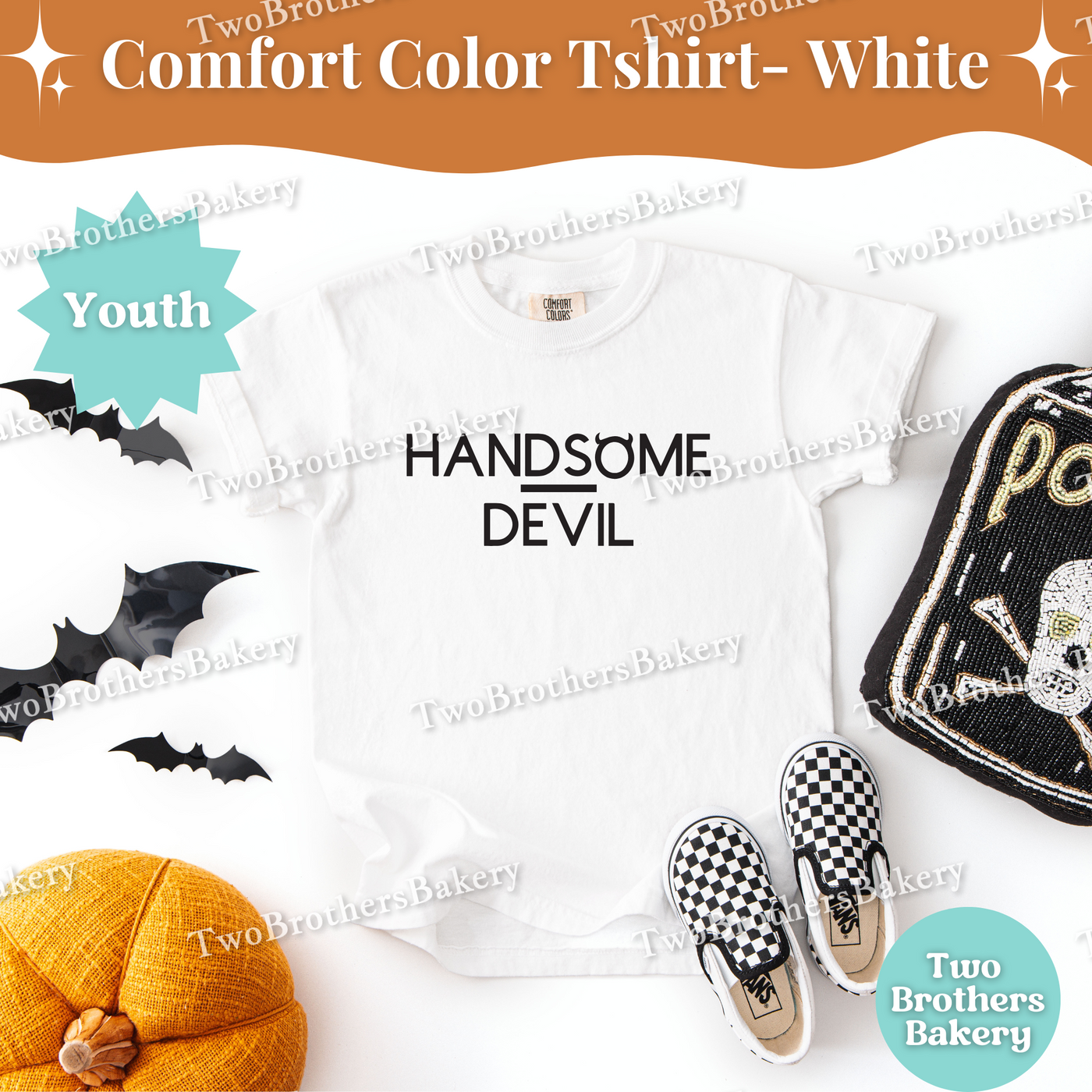 Handsome Devil Tshirt, Kids Halloween Shirt, Devil Costume, Sinner Tshirt, Cute Halloween Pullover for Children, Cute Handsome Devil Tee