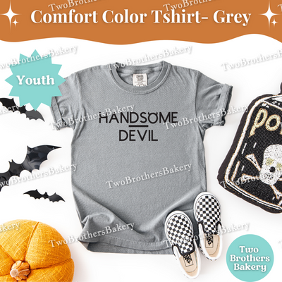 Handsome Devil Tshirt, Kids Halloween Shirt, Devil Costume, Sinner Tshirt, Cute Halloween Pullover for Children, Cute Handsome Devil Tee