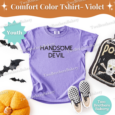 Handsome Devil Tshirt, Kids Halloween Shirt, Devil Costume, Sinner Tshirt, Cute Halloween Pullover for Children, Cute Handsome Devil Tee