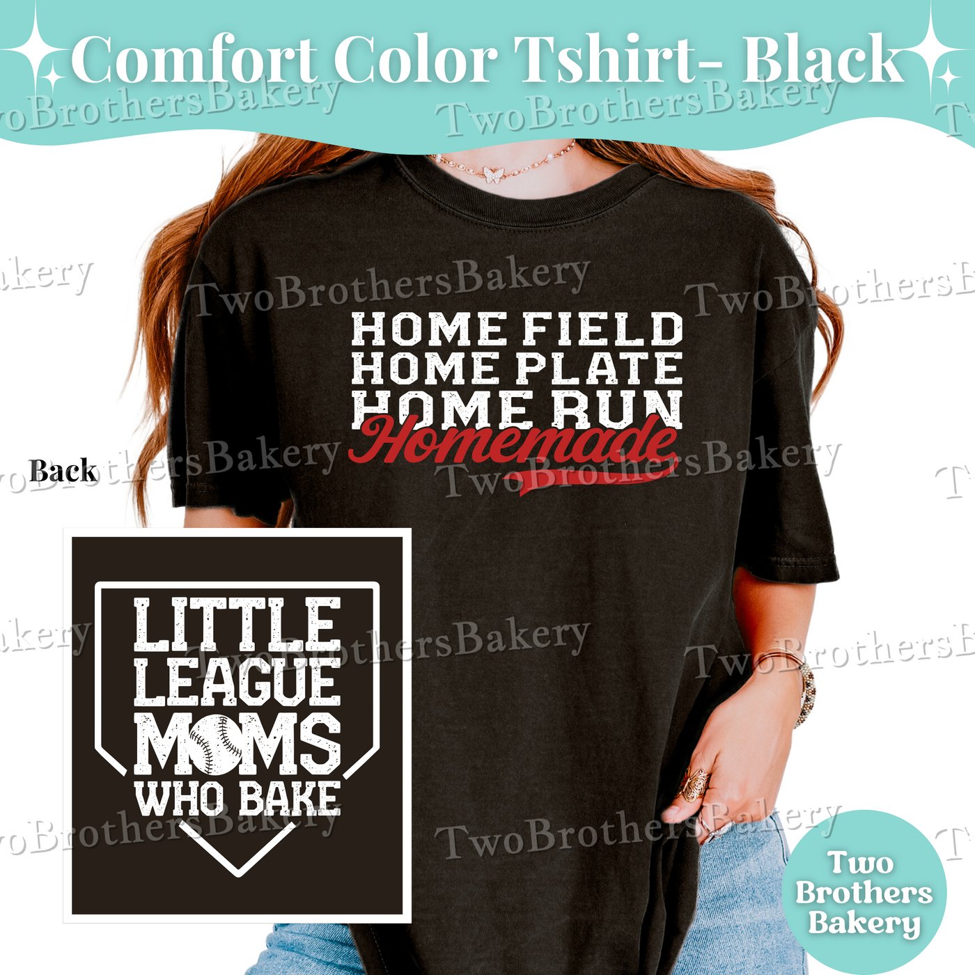 Home Plate Mom Shirt, Comfort Colors Baseball Tee, Little League Mom T-Shirt, Homemade Baker Shirt, Baseball Mom T-Shirt, Baseball Mom Gift