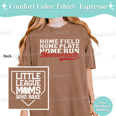 Home Plate Mom Shirt, Comfort Colors Baseball Tee, Little League Mom T-Shirt, Homemade Baker Shirt, Baseball Mom T-Shirt, Baseball Mom Gift