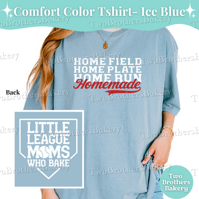Home Plate Mom Shirt, Comfort Colors Baseball Tee, Little League Mom T-Shirt, Homemade Baker Shirt, Baseball Mom T-Shirt, Baseball Mom Gift