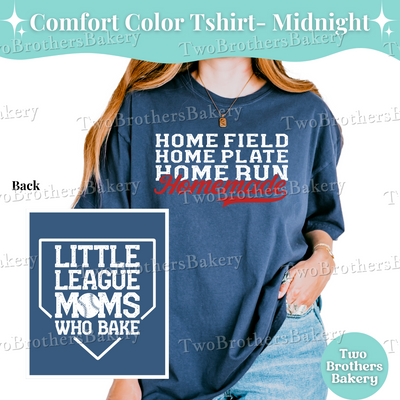 Home Plate Mom Shirt, Comfort Colors Baseball Tee, Little League Mom T-Shirt, Homemade Baker Shirt, Baseball Mom T-Shirt, Baseball Mom Gift
