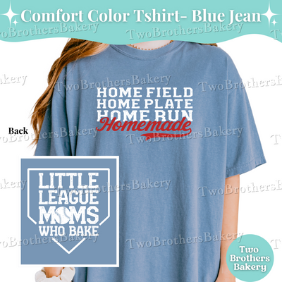 Home Plate Mom Shirt, Comfort Colors Baseball Tee, Little League Mom T-Shirt, Homemade Baker Shirt, Baseball Mom T-Shirt, Baseball Mom Gift
