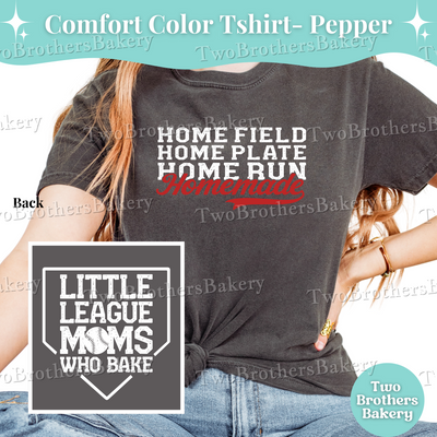 Home Plate Mom Shirt, Comfort Colors Baseball Tee, Little League Mom T-Shirt, Homemade Baker Shirt, Baseball Mom T-Shirt, Baseball Mom Gift