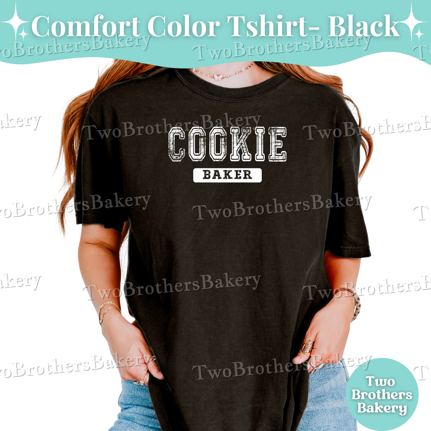 Cookie Baker Shirt, Varsity Cookie T-Shirt, Comfort Colors Tee for Cookiers, Home Bakery Apparel, Cottage Baker Gift, Cookie Business Shirt