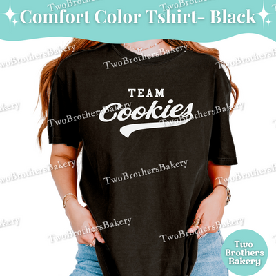 Team Cookies Shirt, Baseball Style Baking Tee, Mix and Match Family & Bakery Crew Tops, Collegiate Fall Sports Tee, Cookie Baker, Cookier
