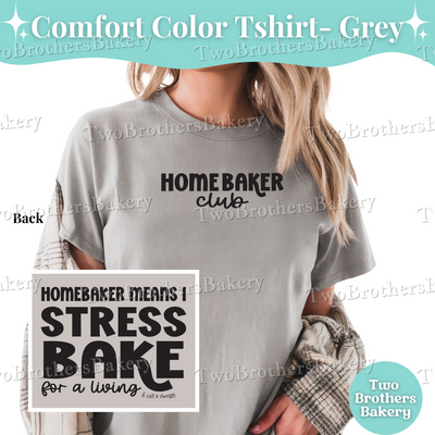 Home Baker Club Shirt, Stress Bake Tee, Funny Baking Shirt, Cottage Baker T-Shirt, Baker Therapy Shirt, Anxious Baker Tee, Baking Tshirt