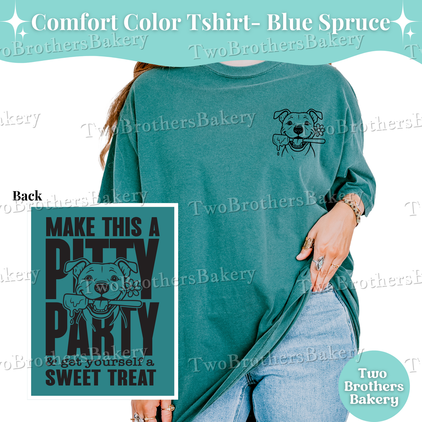 Pitty Party Baking Shirt, Comfort Colors T-Shirt, Pitbull Dog Tee, Funny Dog Lover Shirt, Animal Rescue Gift, Animal Lover Tee, Pitty Tshirt