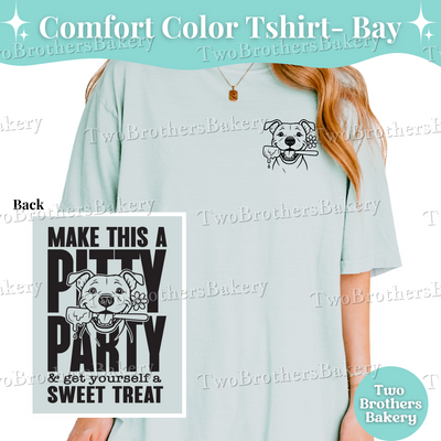 Pitty Party Baking Shirt, Comfort Colors T-Shirt, Pitbull Dog Tee, Funny Dog Lover Shirt, Animal Rescue Gift, Animal Lover Tee, Pitty Tshirt