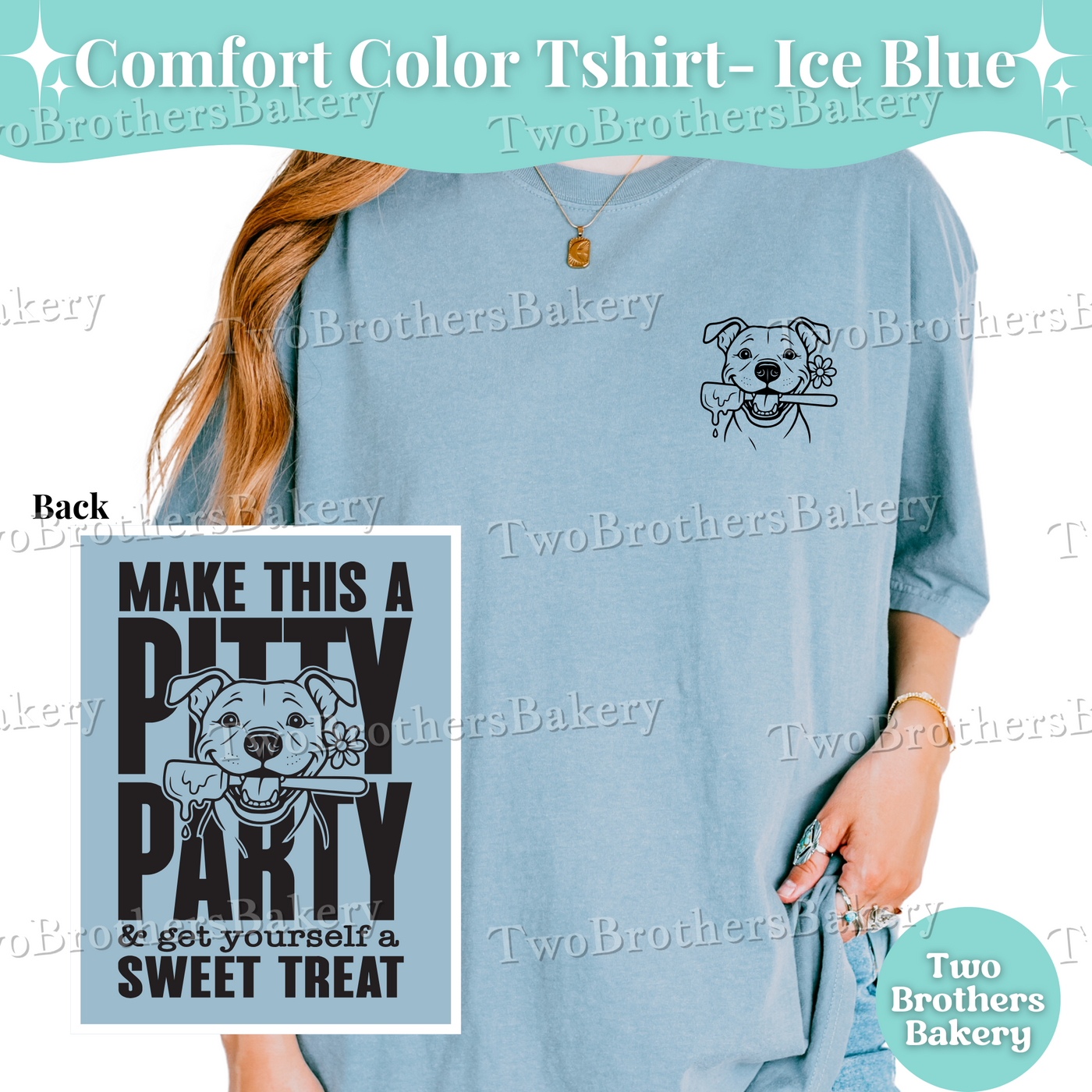 Pitty Party Baking Shirt, Comfort Colors T-Shirt, Pitbull Dog Tee, Funny Dog Lover Shirt, Animal Rescue Gift, Animal Lover Tee, Pitty Tshirt