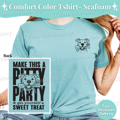 Pitty Party Baking Shirt, Comfort Colors T-Shirt, Pitbull Dog Tee, Funny Dog Lover Shirt, Animal Rescue Gift, Animal Lover Tee, Pitty Tshirt